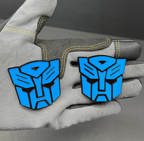 Autobot blue on black - 2x,